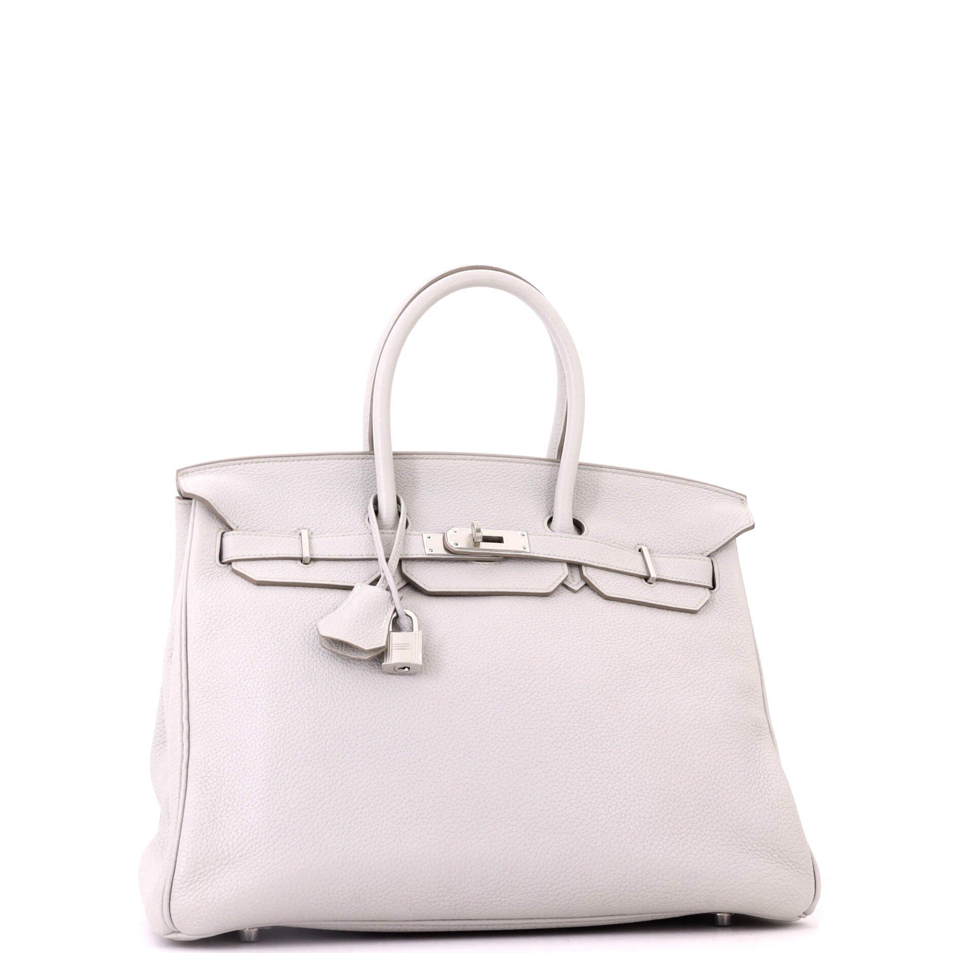 Pre-Owned Hermes Birkin Handbag Grey Togo with Palladium Hardware 35, Alternate, color, Gris Perle