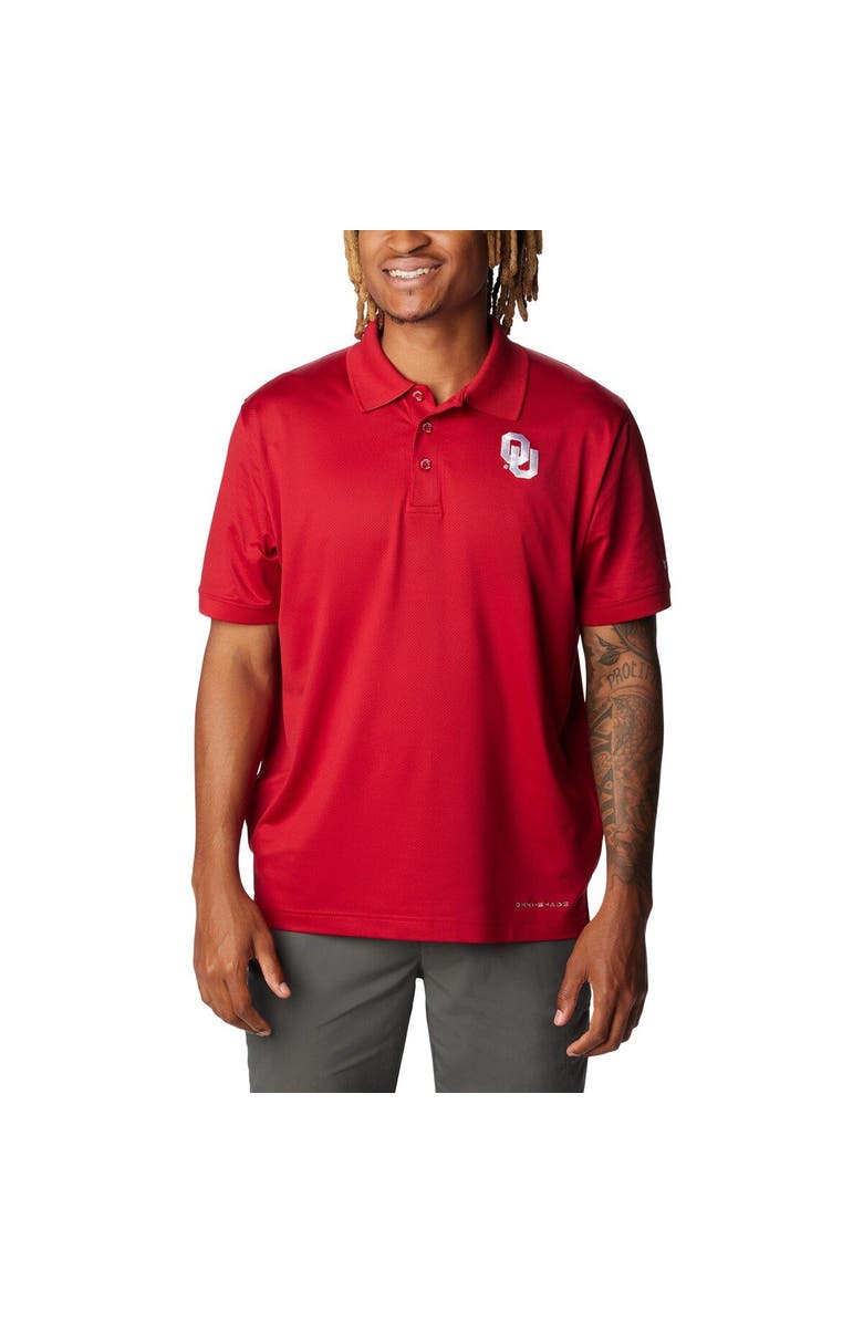 Columbia Men's Columbia Crimson Oklahoma Sooners PFG Tamiami Omni-Shade Polo, Main, color, Crimson