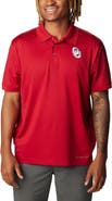 Columbia Men's Columbia Crimson Oklahoma Sooners PFG Tamiami Omni-Shade Polo