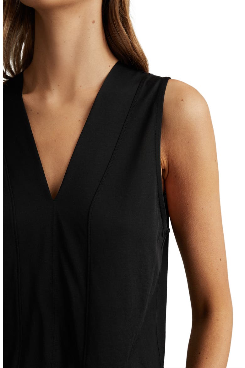 Mira Sleeveless Top, Alternate, color, BLACK