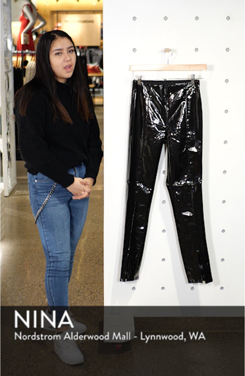 Patent Faux Leather Leggings, sales video thumbnail