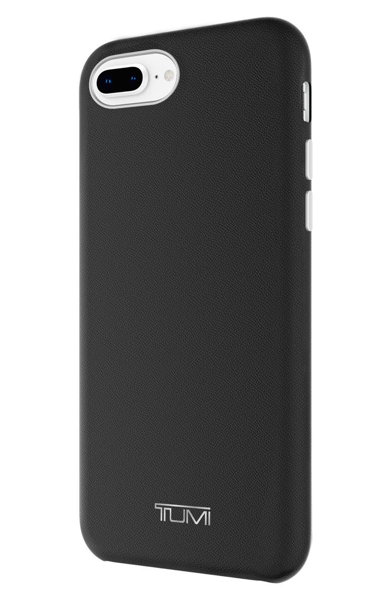 TUMI Leather Wrap iPhone 8 Plus Case, Alternate, color,