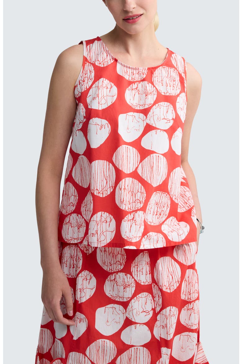 Orla Printed A-Line Top, Main, color, Mandarin Print
