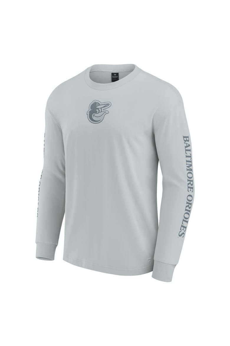 Men's Fanatics  Gray Baltimore Orioles Elements Strive Long Sleeve T-Shirt, Alternate, color, Gray