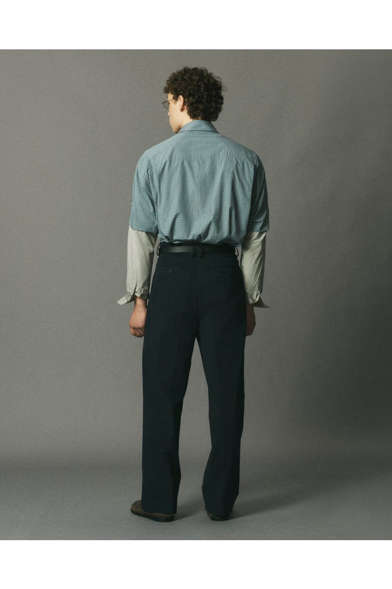 Tailored Pleated Trouser, Alternate, color, Dark Navy