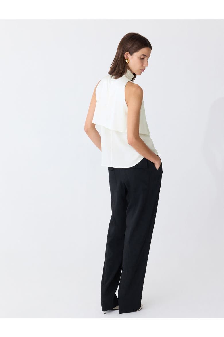 BELINDA Cascade-front Top White, Alternate, color, White