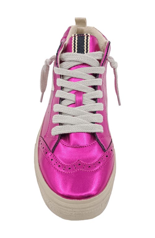Shushop Paulina Low Top Sneaker In Bright Pink