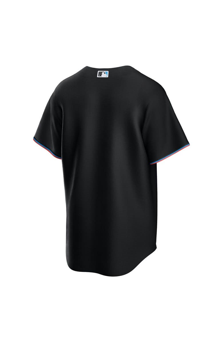 Nike Men's Nike Black Miami Marlins Alternate Replica Team Jersey, Alternate, color, 