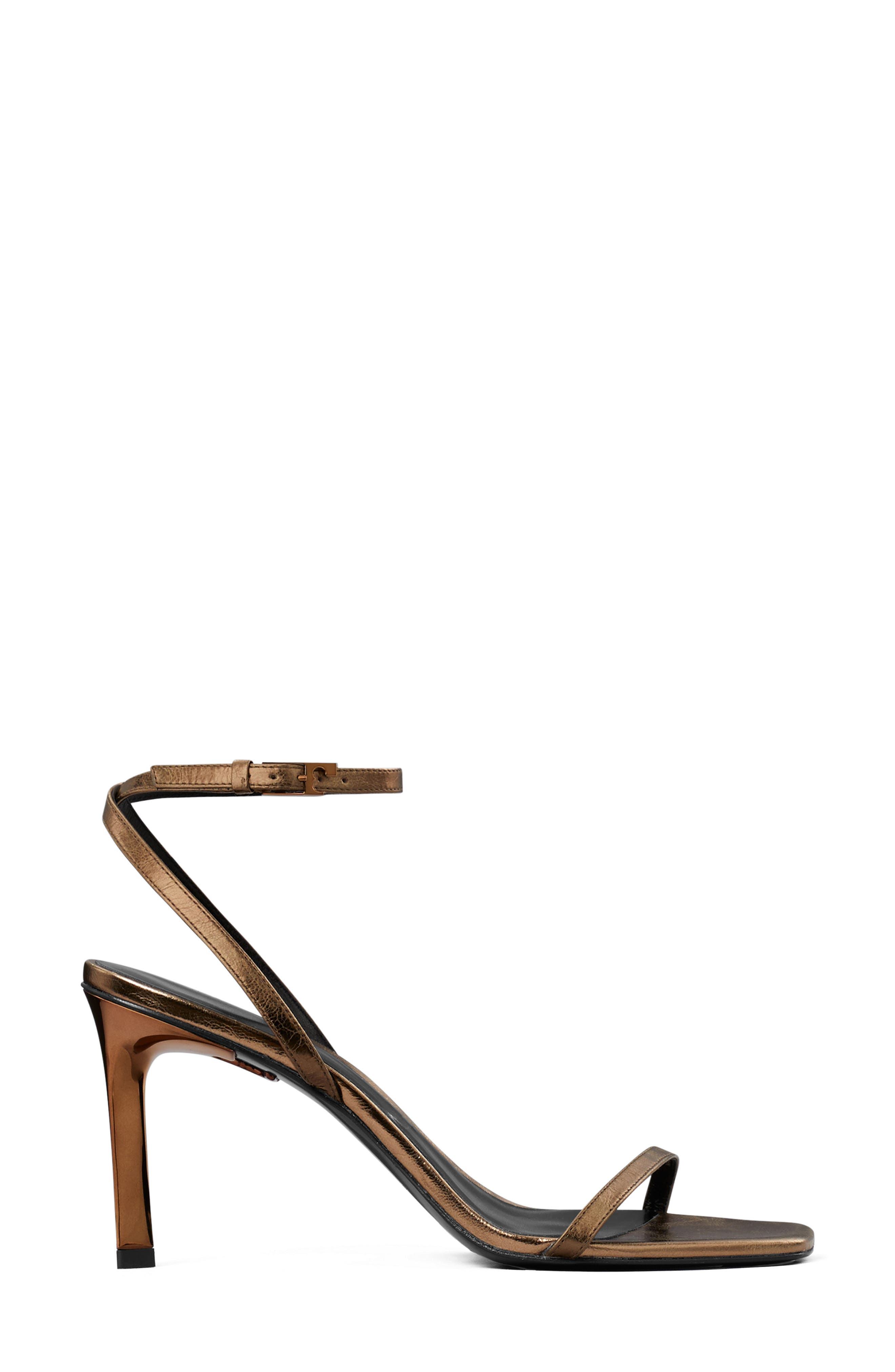 Tory Burch Gigi Leather Sandal, Alternate, color, Copper Freeze