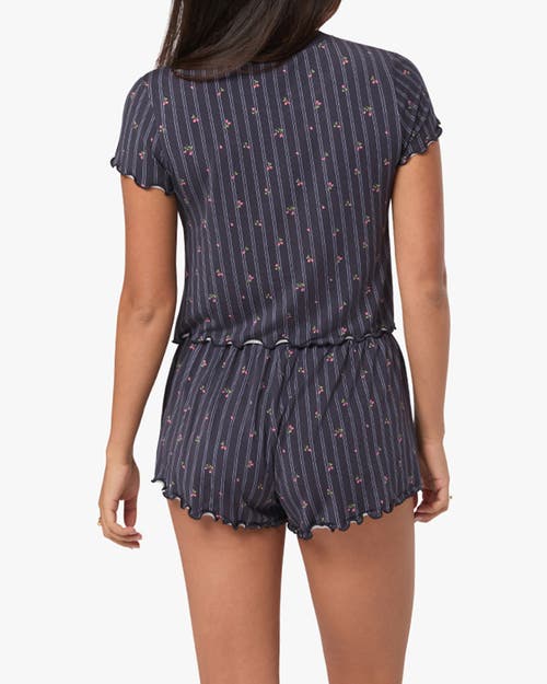 Weworewhat Boxy Baby Tee In Dark Navy