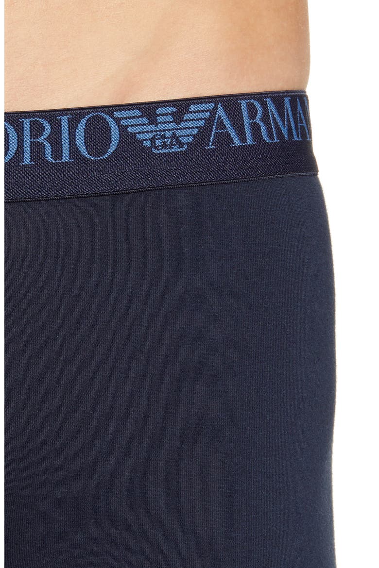 3-Pack Logo Stretch Cotton Trunks, Alternate, color, MARINE/ MARINE/ MARINE