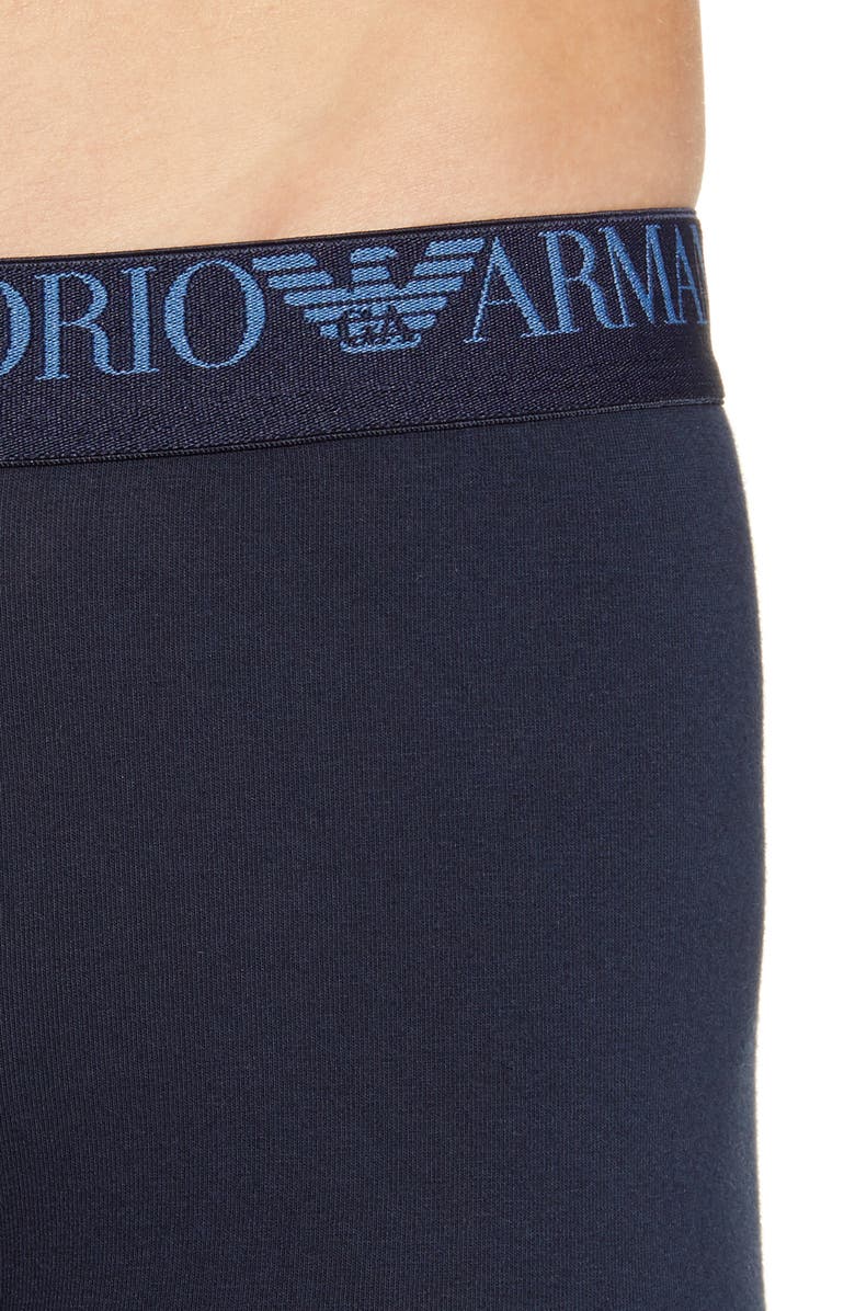 Emporio Armani 3-Pack Logo Stretch Cotton Trunks, Alternate, color,