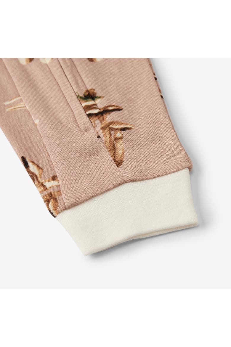 Organic Cotton Zipper Pajama, Alternate, color, Mushroom