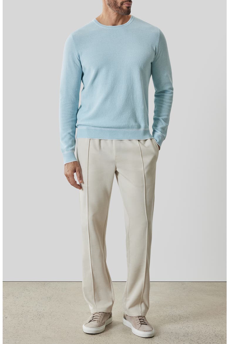 Kaede Cotton Crewneck Sweater, Alternate, color, DUSTY TEAL