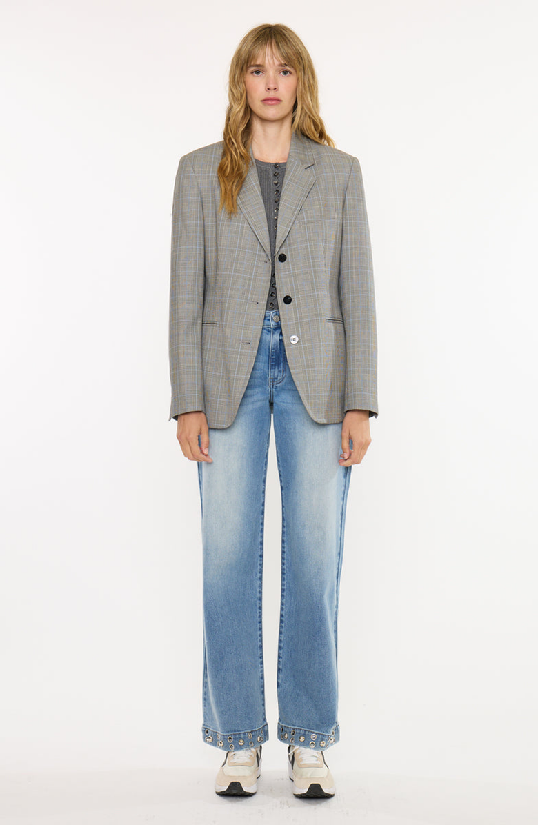 KanCan Ditzy Low Slung Baggy Wide Jeans, Alternate, color, Medium Wash