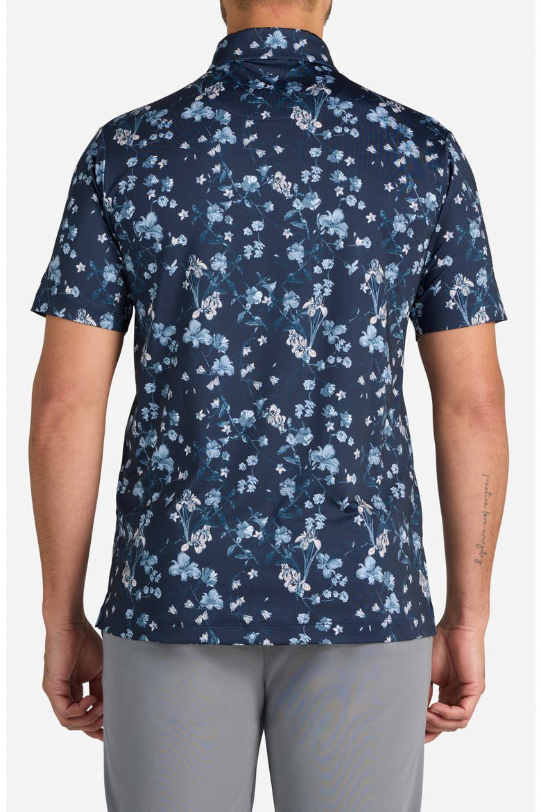 Midnight Garden Floral Performance Golf Polo, Alternate, color, MIDNIGHT GARDEN