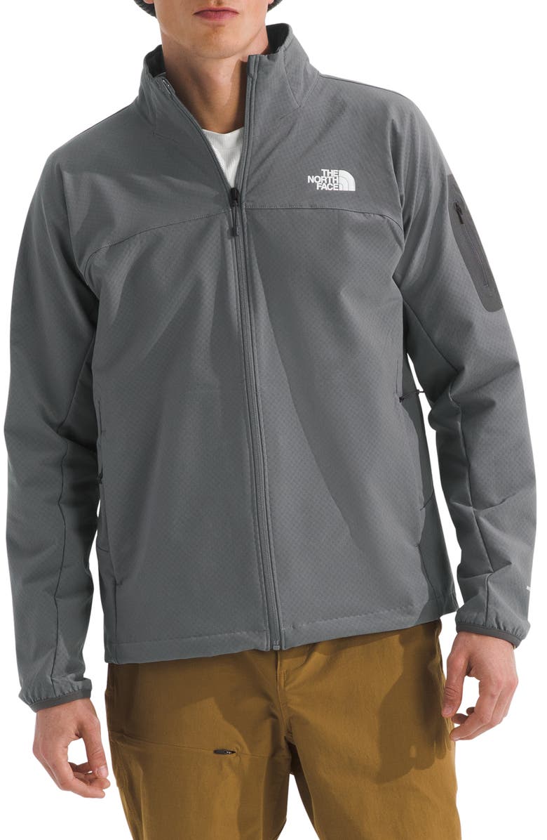 The North Face Tek Approach Water Repellent Jacket, Main, color, Smoked Pearl/ Anthracite Grey