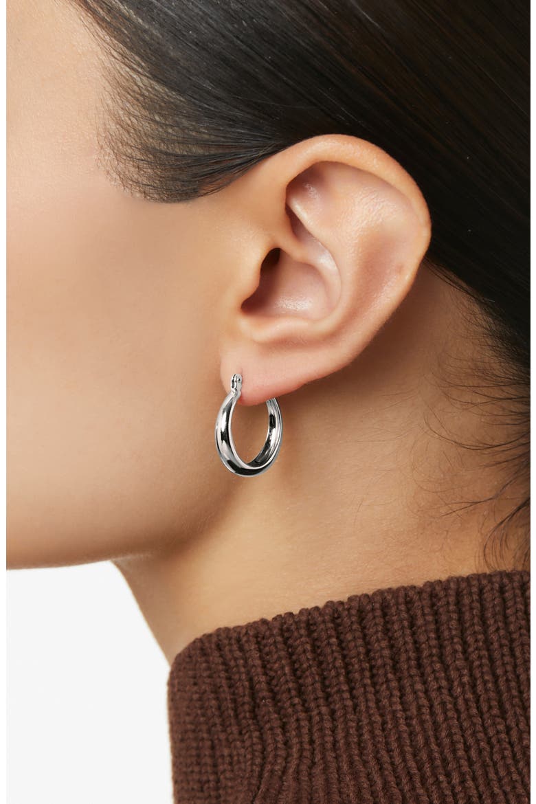 Endless Hoop Earrings, Alternate, color, SILVER