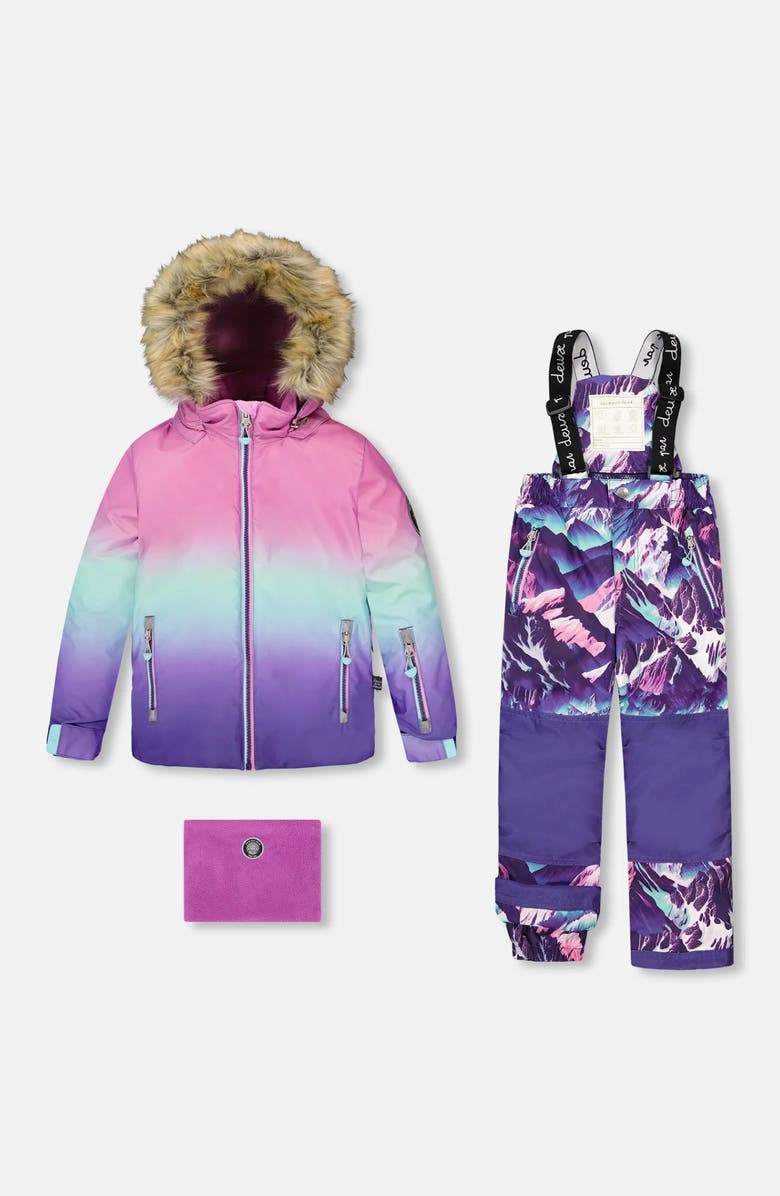 Deux par Deux Two-Piece Play Snowsuit Mountain, Main, color, 
