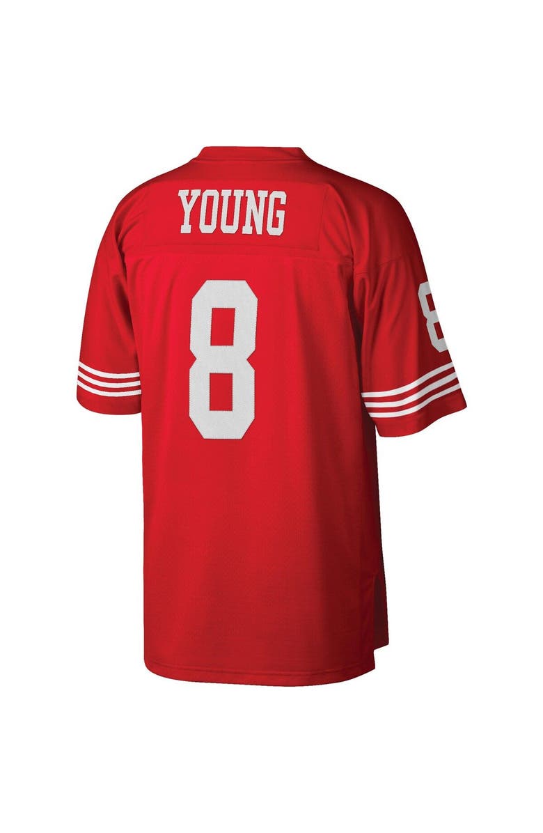 Mitchell & Ness Men's Mitchell & Ness Steve Young Scarlet San Francisco 49ers Legacy Replica Jersey, Alternate, color, Scarlet