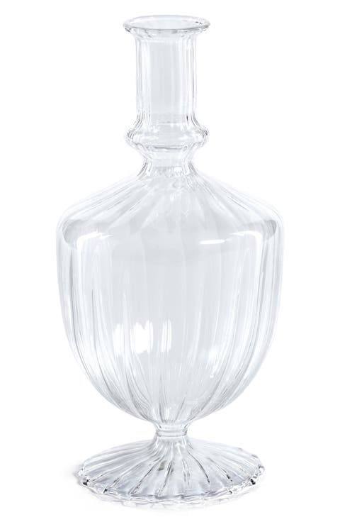 Vellum Set of 2 Spiral Decorative Glass Vases