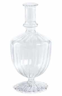 Zodax Vellum Set of 2 Spiral Decorative Glass Vases