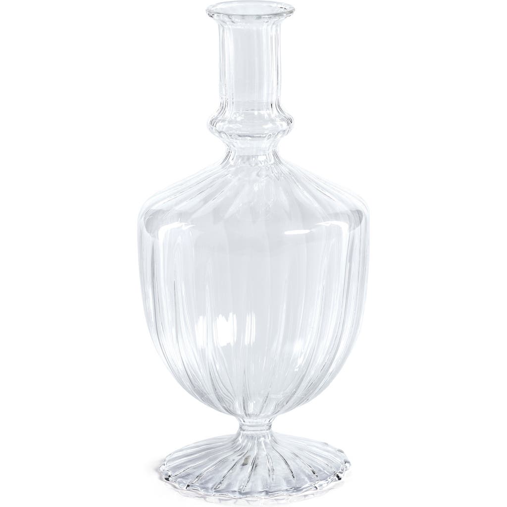 Zodax Vellum Set Of 2 Spiral Decorative Glass Vases In Transparent