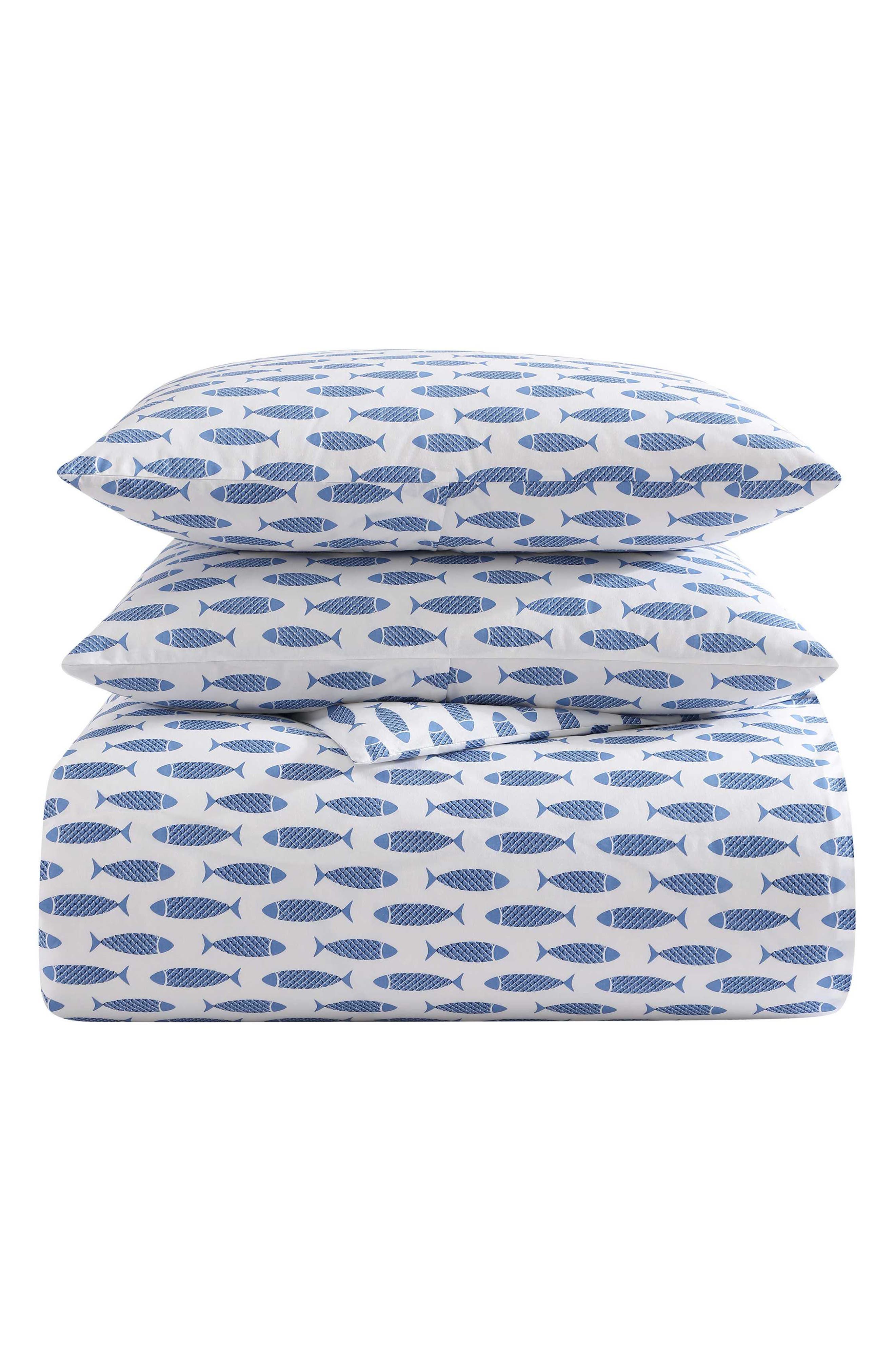 Nautica Fish Cotton Percale Duvet Set
