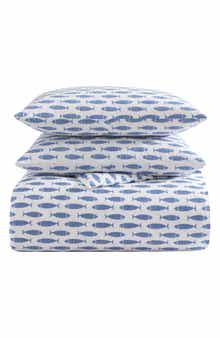 Nautica Fish Cotton Percale Duvet Set