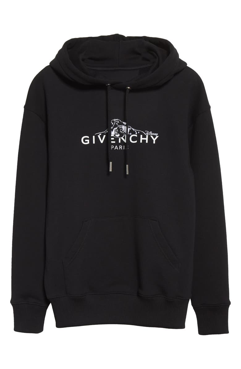 Givenchy Disney x Givenchy '101 Dalmatians' Cotton Logo Hoodie, Alternate, color,