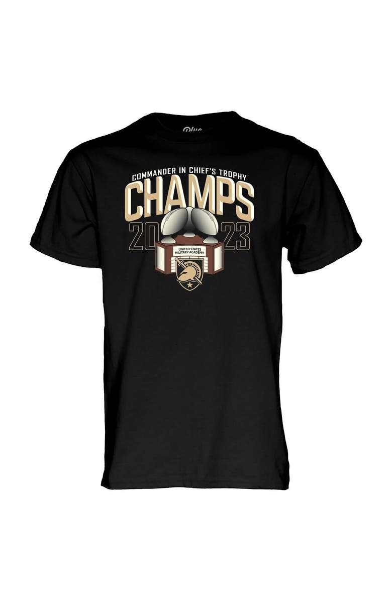 BLUE 84 Men's Blue 84 Black Army Black Knights 2023 Commander-in-Chief's Trophy Winner T-Shirt, Alternate, color, Black
