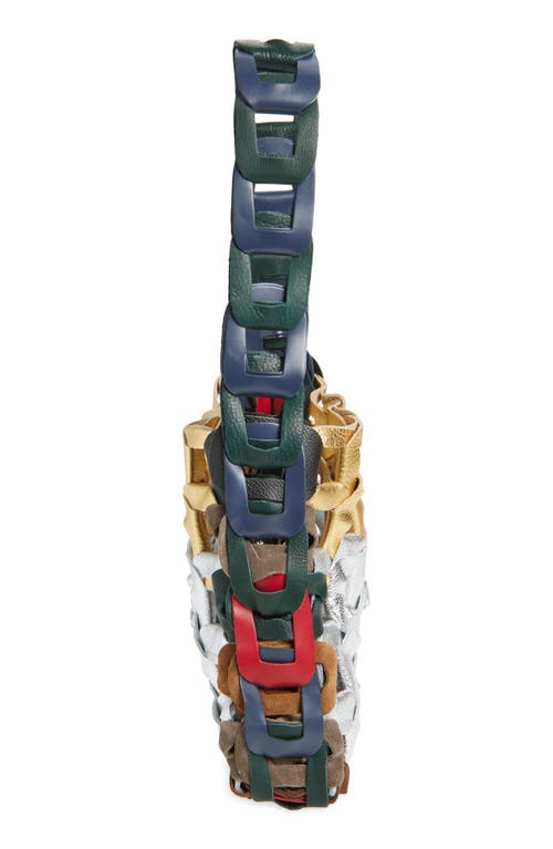 Sc103 Links Leather Shoulder Bag In Multi