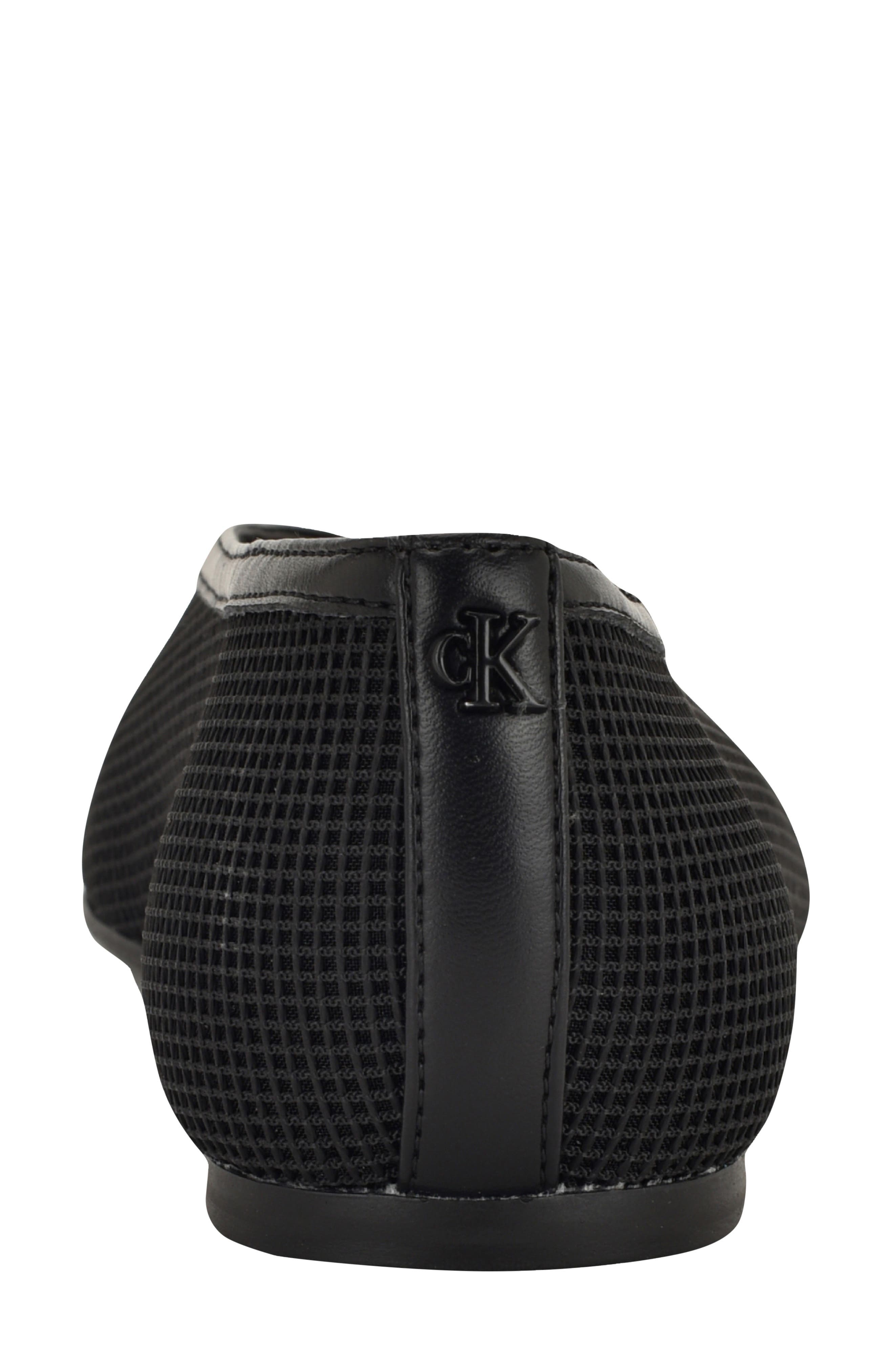 Calvin Klein Zinya Flat, Alternate, color, Black Mesh