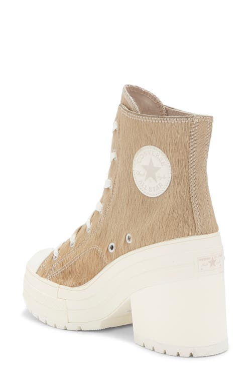 Converse Chuck 70 De Luxe Genuine Calf Hair Block Heel Sneaker