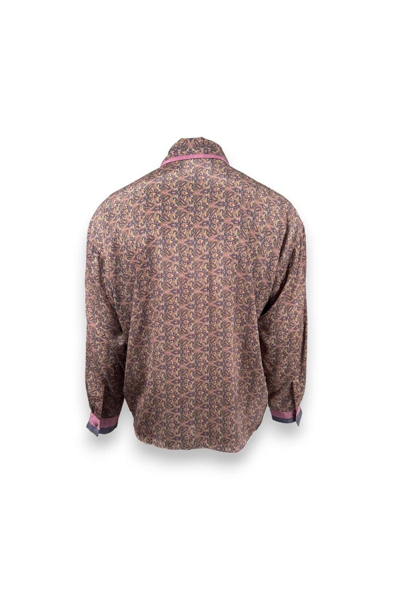 Paisley Motif Long Sleeve Shirt, Alternate, color, Lilac