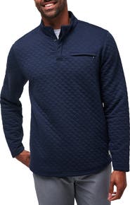TravisMathew Transatlantic Quilted Henley Pullover