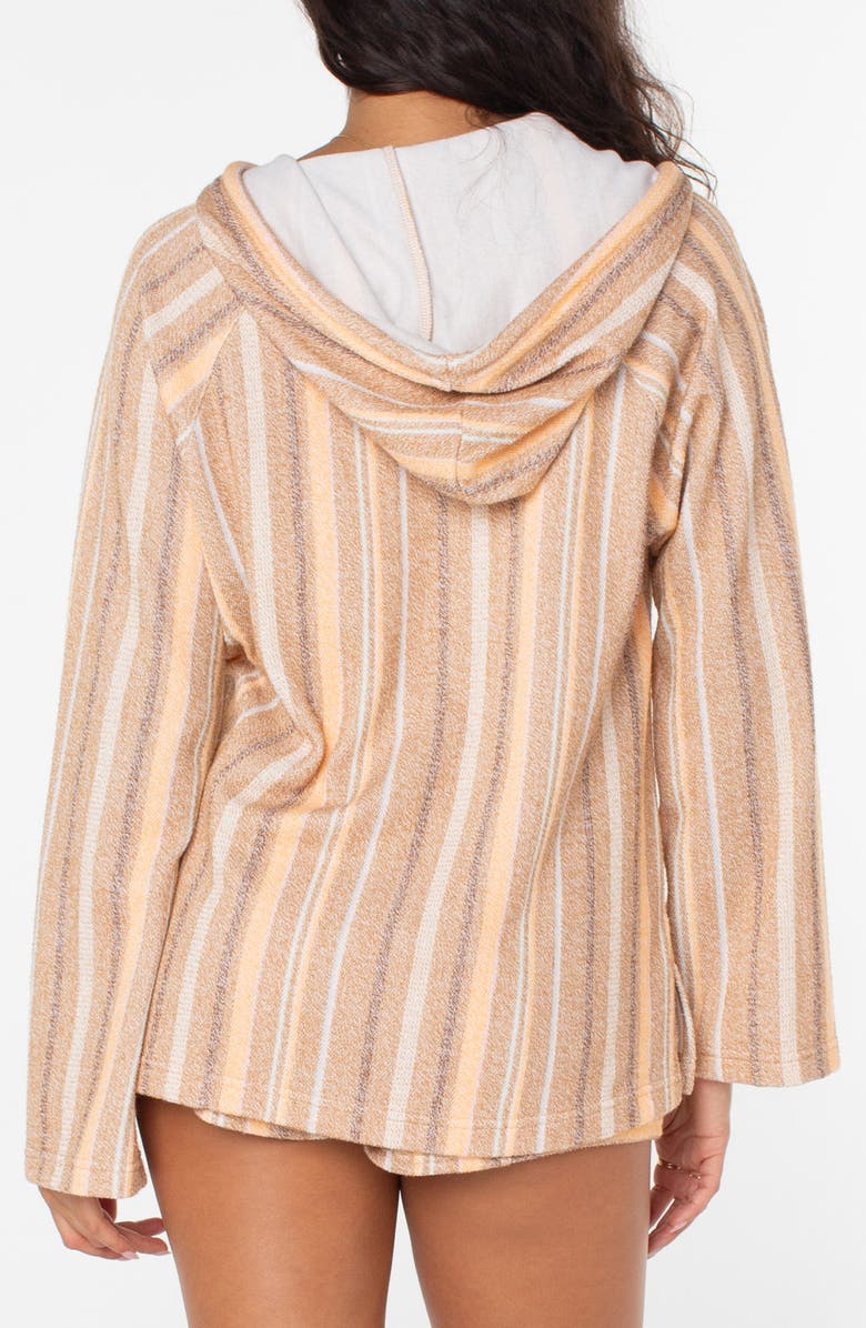 Roxy Wild & Free Stripe Baja Hoodie, Alternate, color, Chipmunk Saltwater Stripe