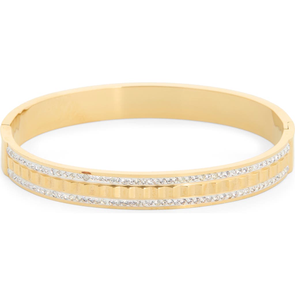 Eye Candy Los Angeles Leanne Cuff Bracelet In Gold