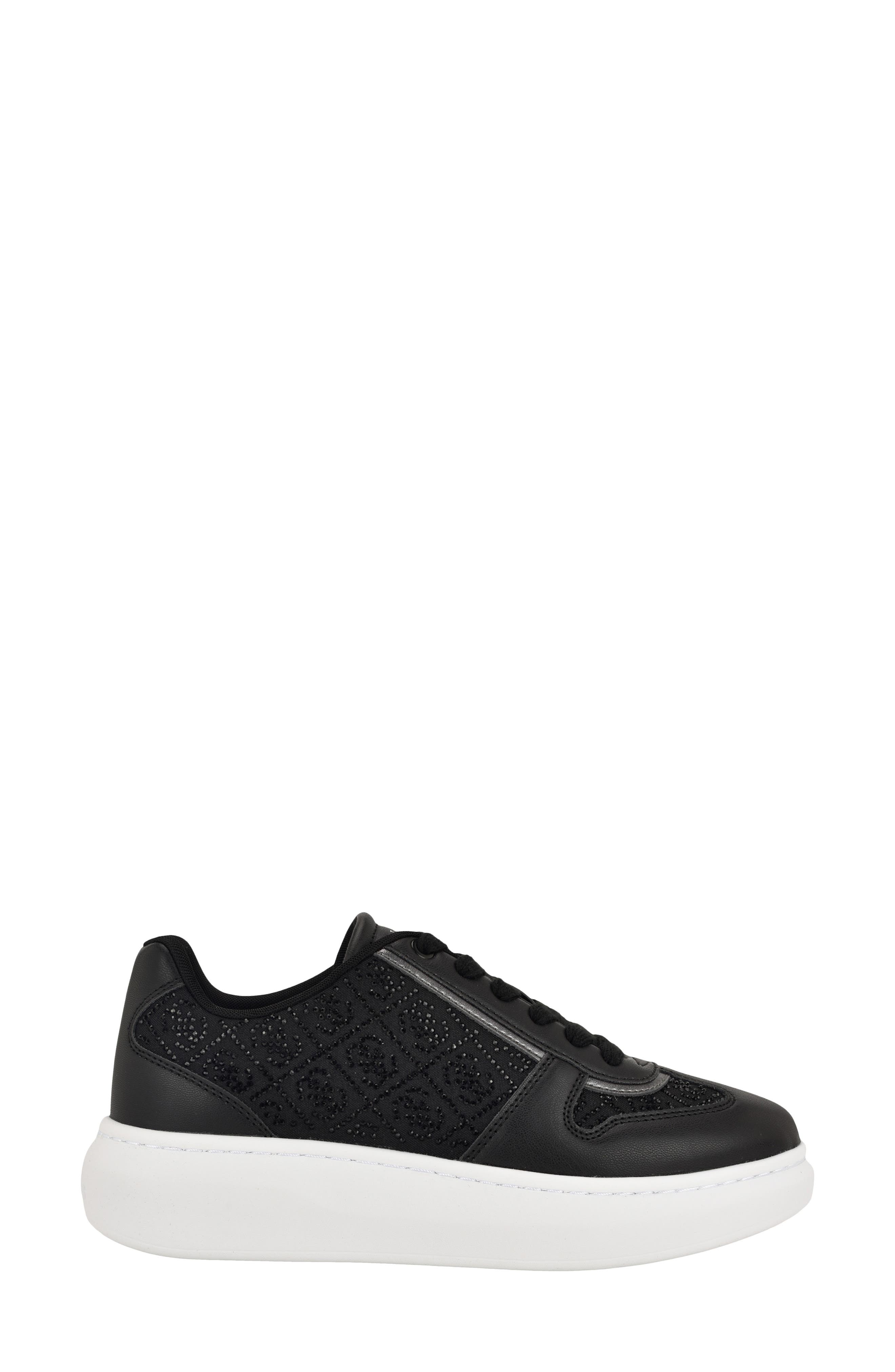 GUESS Fhilip Platform Sneaker, Alternate, color, Black