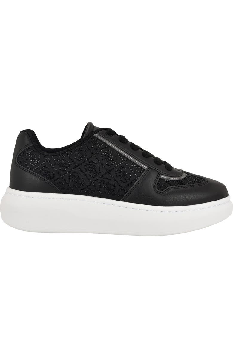 GUESS Fhilip Platform Sneaker, Alternate, color, Black