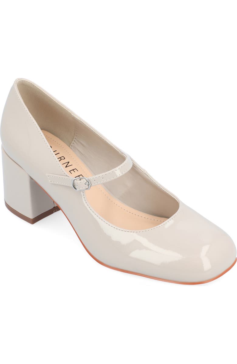 Journee Collection Okenna Mary Jane Pump - Wide Width, Main, color, Grey