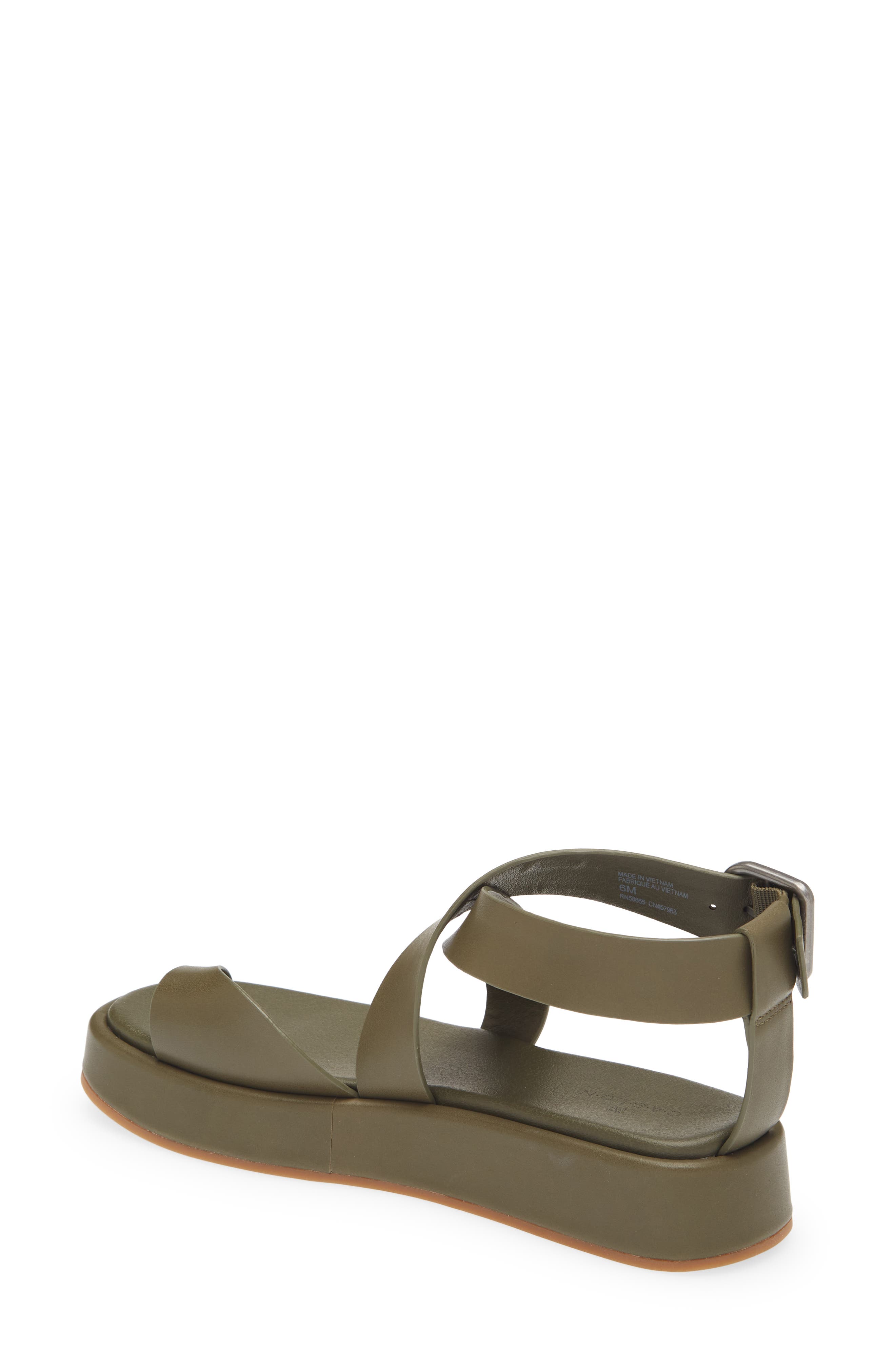 Audrina Toe Loop Sandal, Alternate, color, GREEN MOSS