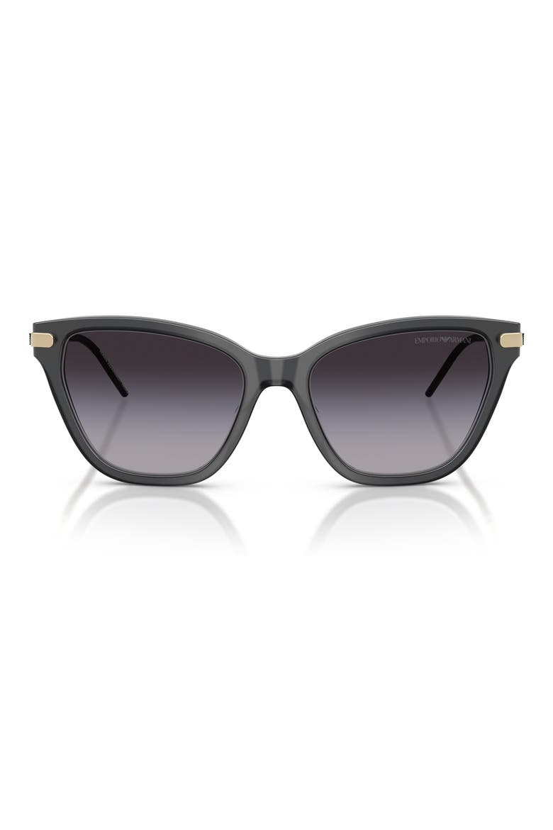 56mm Gradient Cat Eye Sunglasses, Main, color, OPAL GREY / GREY GRADIENT