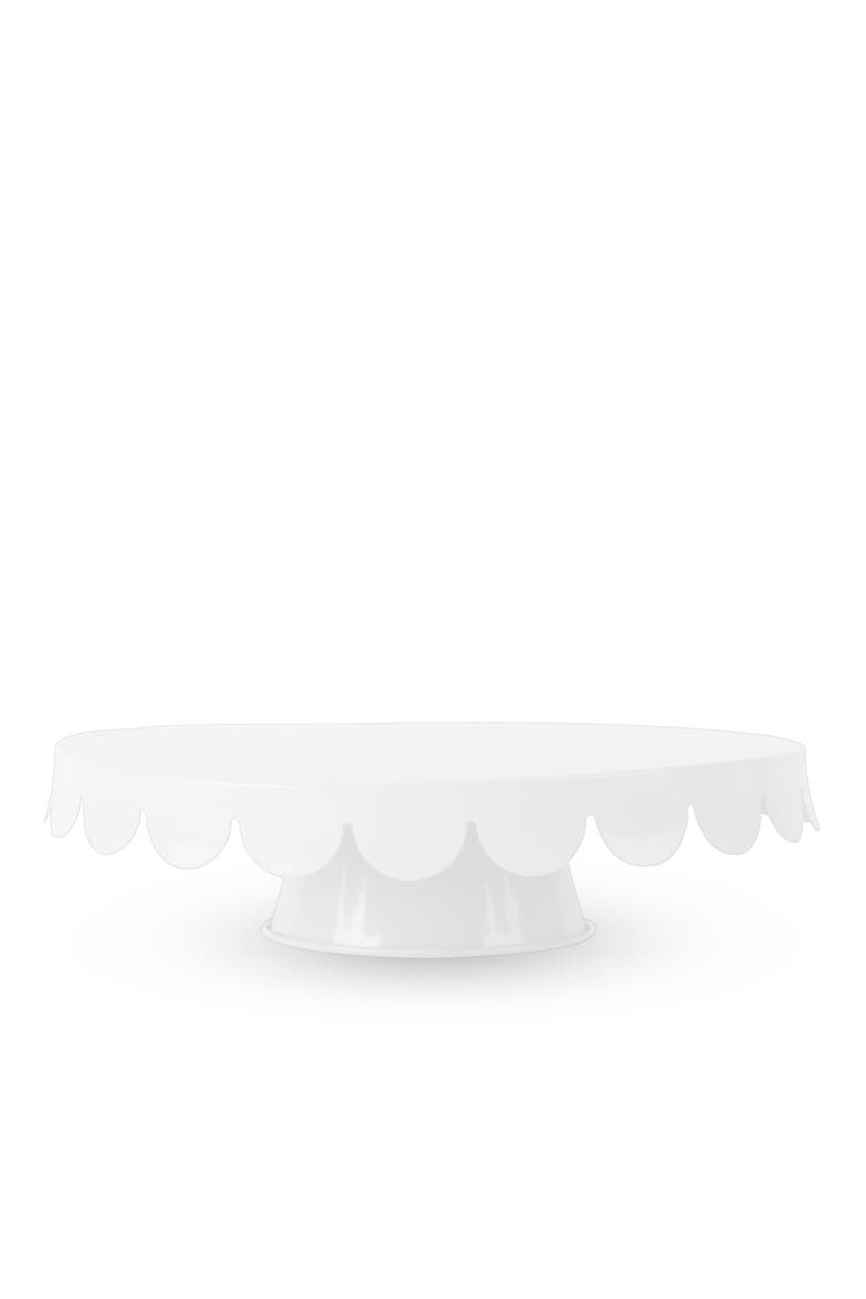 Metal Cake Stand in White, Alternate, color, White