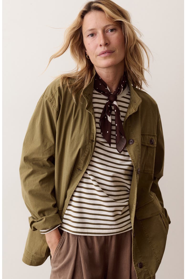 Blake Ripstop Utility Jacket, Alternate, color, DARK OLIVE
