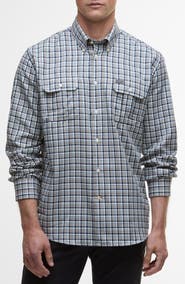 Barbour Panwell Thermo Weave Plaid Button Down Shirt
