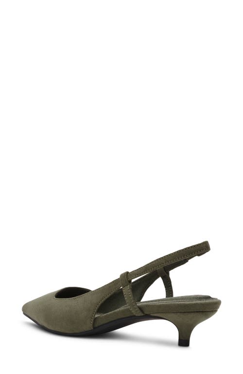 Anne Klein Shorty Slingback Pump In Green