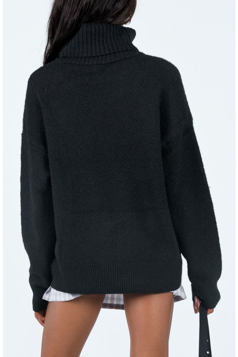Oswin Turtleneck Sweater, Alternate, color, BLACK