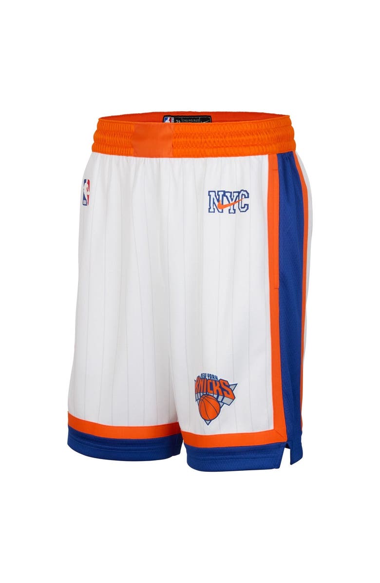 Nike Men's Nike White New York Knicks 2024/25 City Edition Swingman Shorts, Alternate, color, 