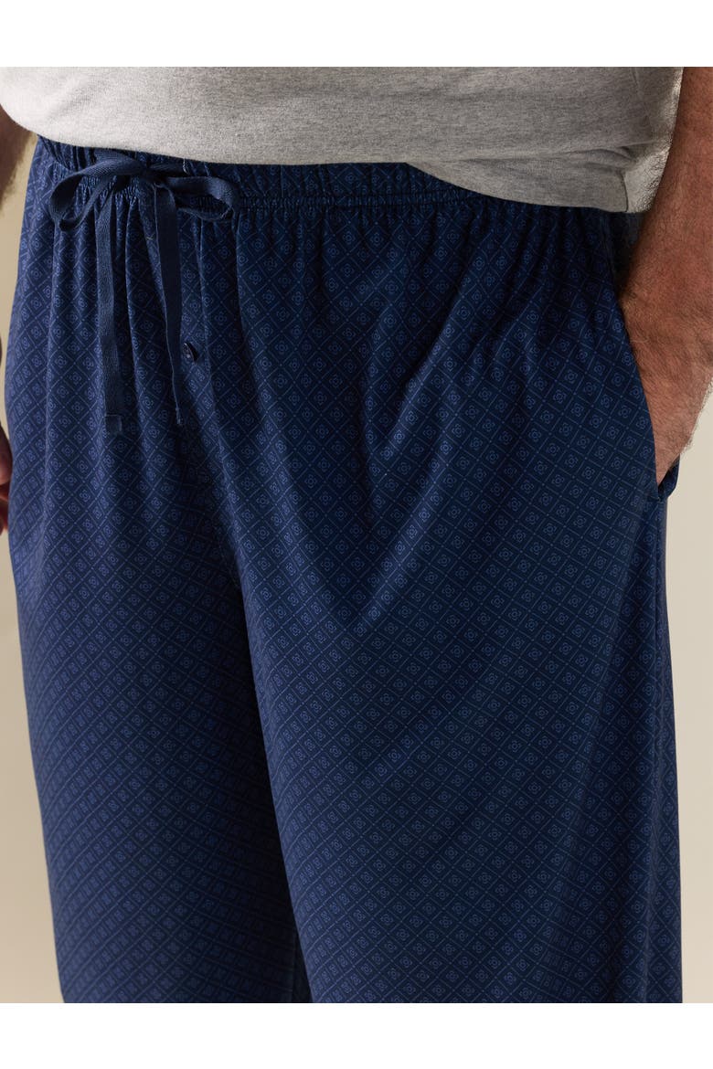 Big & Tall Geometric Printed Lounge Pants, Alternate, color, NAVY